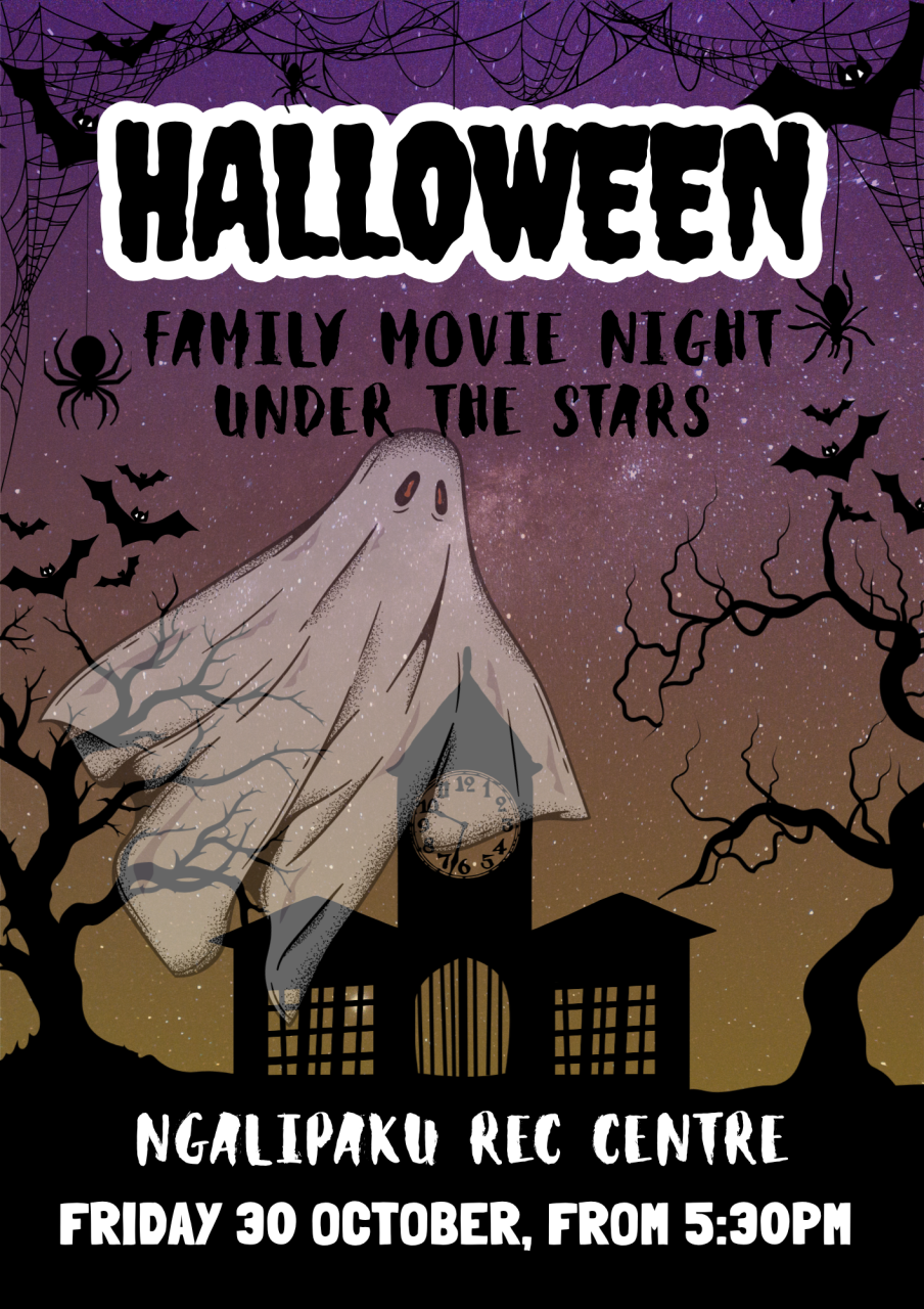 Halloween Family Movie Night Under the Stars! 👻✨