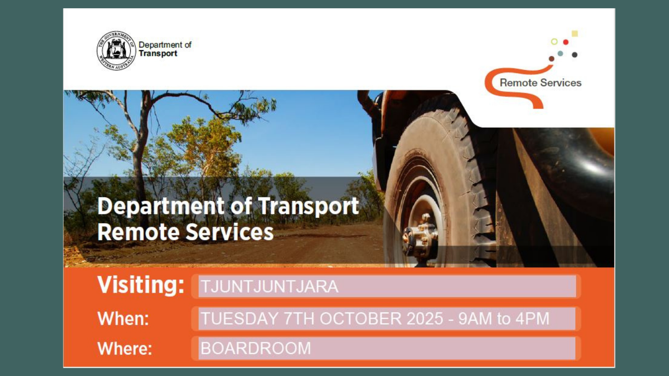 Department of Transport - Remote Services (Tjuntjuntjara)